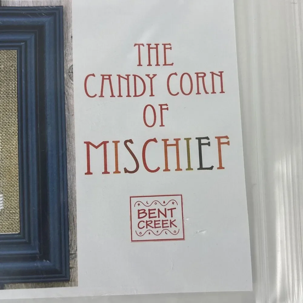 Bent Creek Cross Stitch The Candy Corn Of Mischief Kit New